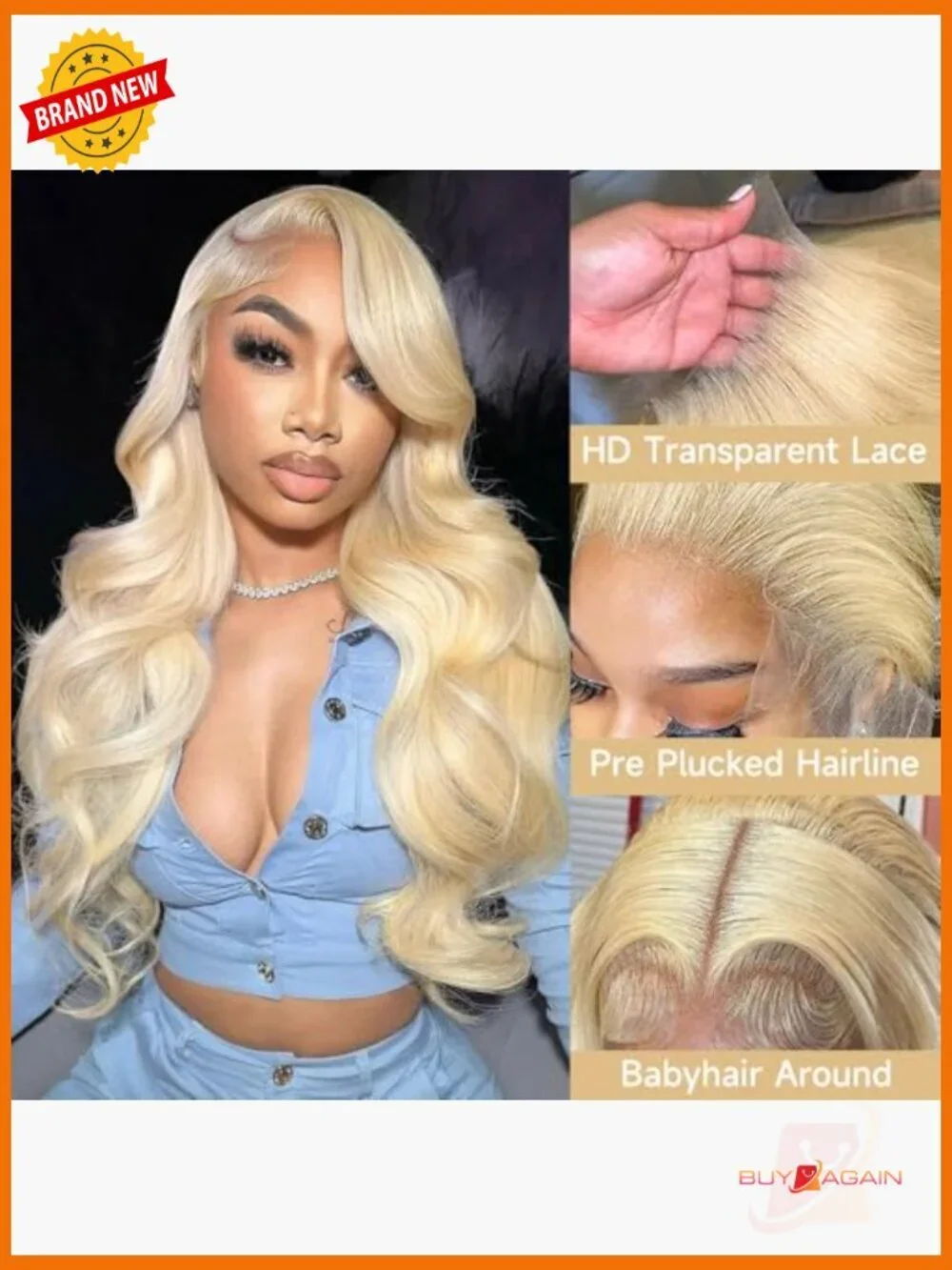 13x6 Lace Front Wig Human Hair 28 Inch Body Wave 200% Density Pre Plucked